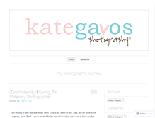 Tablet Screenshot of kategavosphoto.wordpress.com