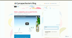 Desktop Screenshot of cyncapacitacion.wordpress.com
