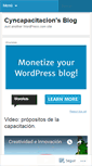 Mobile Screenshot of cyncapacitacion.wordpress.com
