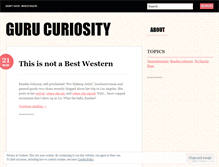 Tablet Screenshot of gurucuriosity.wordpress.com