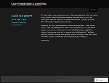 Tablet Screenshot of learningtosketch.wordpress.com