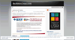 Desktop Screenshot of bibliotecacentralutfsm.wordpress.com