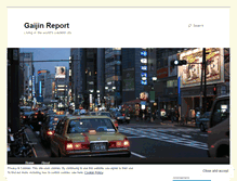 Tablet Screenshot of gaijinreport.wordpress.com