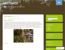 Tablet Screenshot of mynestmeg.wordpress.com