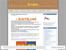 Tablet Screenshot of buntglas.wordpress.com