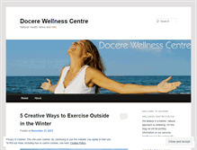 Tablet Screenshot of docerewellness.wordpress.com