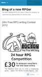 Mobile Screenshot of new2rpg.wordpress.com