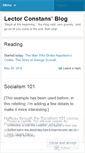 Mobile Screenshot of lectorconstans.wordpress.com