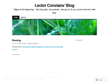 Tablet Screenshot of lectorconstans.wordpress.com