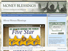 Tablet Screenshot of moneyblessings.wordpress.com