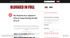 Desktop Screenshot of bloggedinfull.wordpress.com