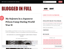 Tablet Screenshot of bloggedinfull.wordpress.com