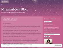 Tablet Screenshot of mrsqwnbee.wordpress.com