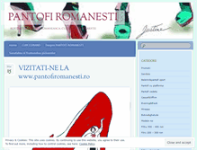 Tablet Screenshot of pantofiiromanesti.wordpress.com