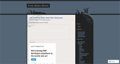 Desktop Screenshot of beboskins.wordpress.com