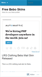 Mobile Screenshot of beboskins.wordpress.com