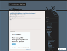 Tablet Screenshot of beboskins.wordpress.com