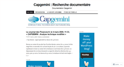 Desktop Screenshot of capgeminidoc.wordpress.com