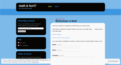 Desktop Screenshot of mathissofun.wordpress.com