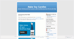 Desktop Screenshot of makesoycandles.wordpress.com
