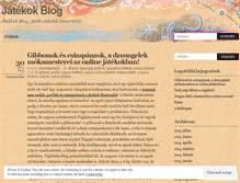 Tablet Screenshot of jatekokjatekok.wordpress.com