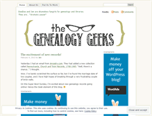 Tablet Screenshot of genealogygeeks.wordpress.com