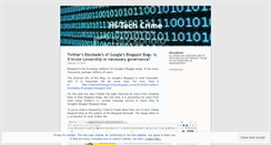 Desktop Screenshot of hightechcrime.wordpress.com
