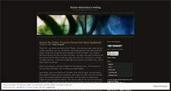 Desktop Screenshot of fuxionelectronics.wordpress.com
