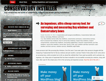 Tablet Screenshot of conservatoryinstaller.wordpress.com