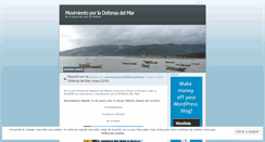 Desktop Screenshot of movimientoporladefensadelmar.wordpress.com