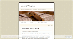 Desktop Screenshot of jenniwhalen.wordpress.com