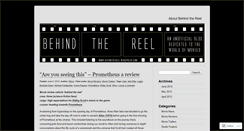 Desktop Screenshot of behindthereel.wordpress.com