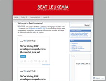 Tablet Screenshot of beatleukemiaes.wordpress.com