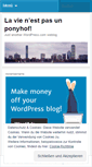Mobile Screenshot of lavienestpasunponyhof.wordpress.com