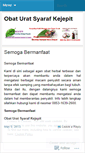 Mobile Screenshot of obaturatsyarafkejepit.wordpress.com