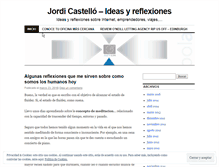 Tablet Screenshot of jordicastello.wordpress.com