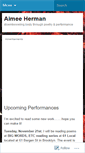 Mobile Screenshot of aimeeherman.wordpress.com