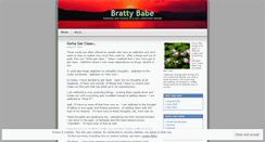 Desktop Screenshot of brattybabe.wordpress.com