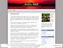 Tablet Screenshot of brattybabe.wordpress.com