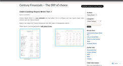 Desktop Screenshot of centuryfinancials.wordpress.com