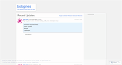 Desktop Screenshot of bobgries.wordpress.com