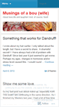 Mobile Screenshot of musingsofabou.wordpress.com