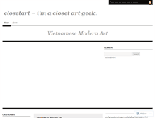 Tablet Screenshot of closetart.wordpress.com