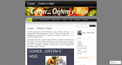 Desktop Screenshot of comerontemehoje.wordpress.com