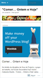 Mobile Screenshot of comerontemehoje.wordpress.com