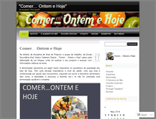 Tablet Screenshot of comerontemehoje.wordpress.com