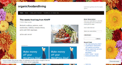 Desktop Screenshot of organicfoodandliving.wordpress.com