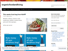 Tablet Screenshot of organicfoodandliving.wordpress.com