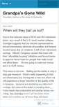 Mobile Screenshot of grandpagowild.wordpress.com