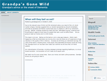 Tablet Screenshot of grandpagowild.wordpress.com